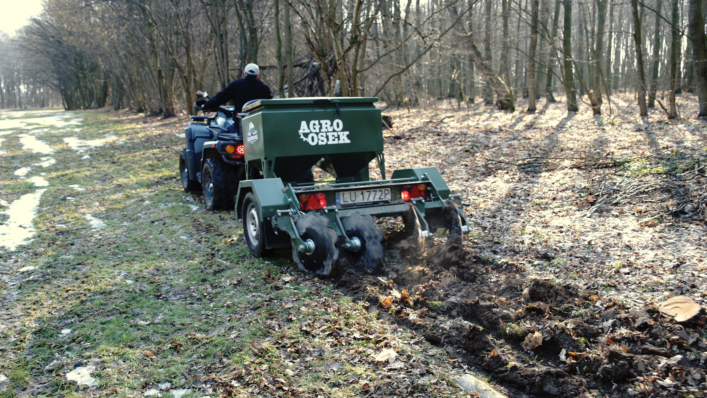 Siewnik GuardPas podpięty do quada